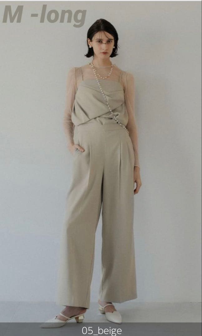 ク★新品★ LE’RURE Drepe bustier set up pants