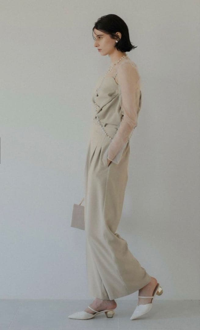 ク★新品★ LE’RURE Drepe bustier set up pants