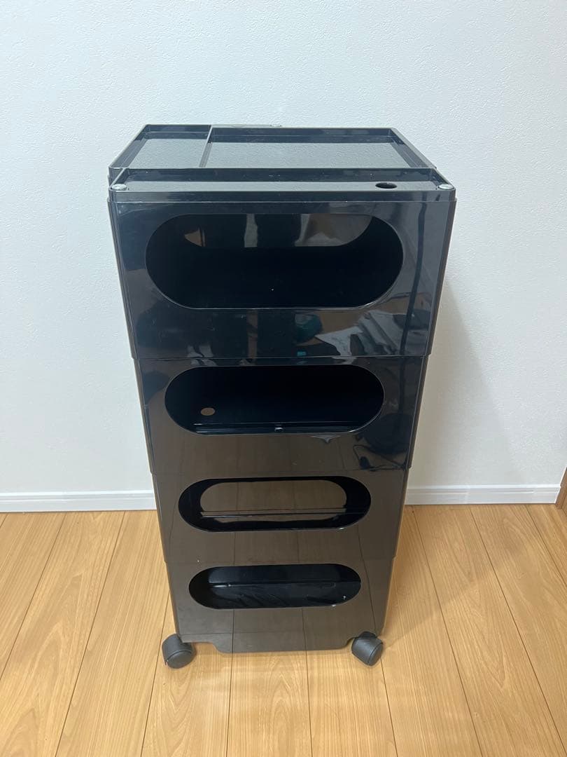 【発送可】B-Line ボビーワゴン Boby WAGON 4段4トレイ 黒