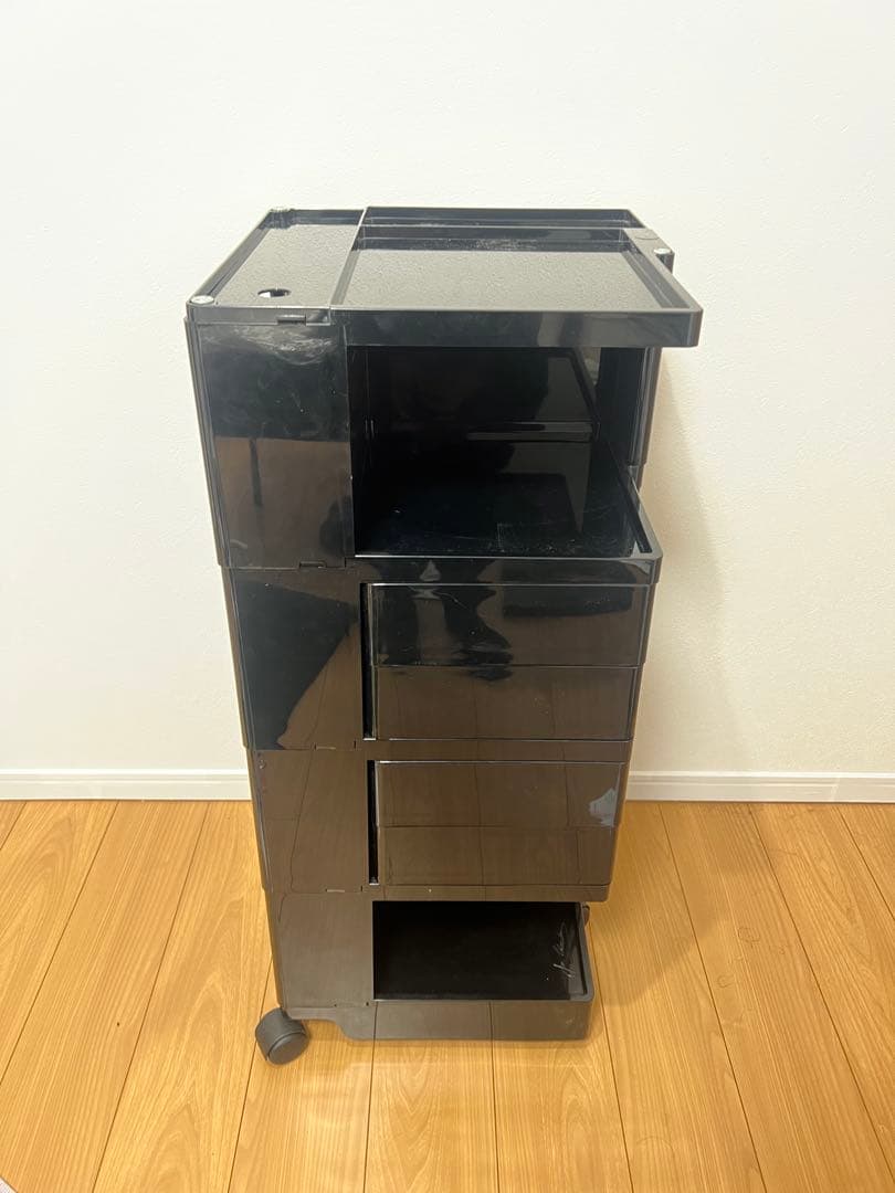【発送可】B-Line ボビーワゴン Boby WAGON 4段4トレイ 黒