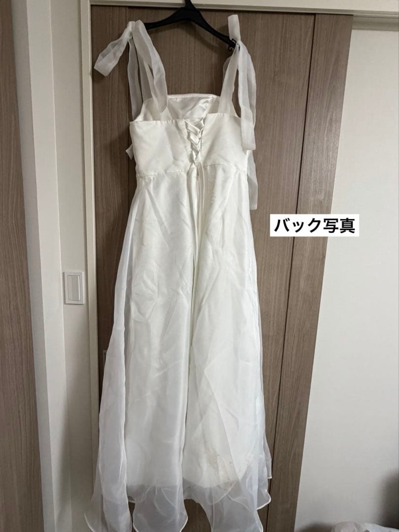 【値下げ交渉ok】前撮り用ウェディングドレス レース編み上げバック