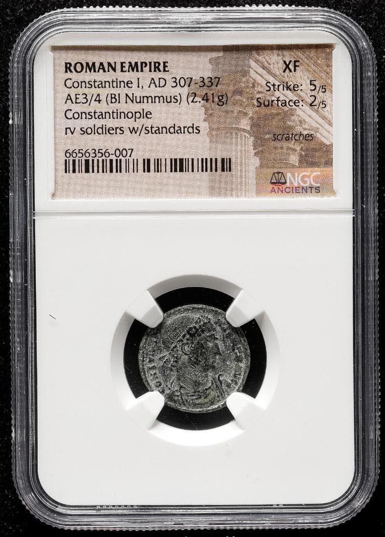 超希少　NGC-XF　ローマ帝国 コンスタンティヌス1世 AD307~337