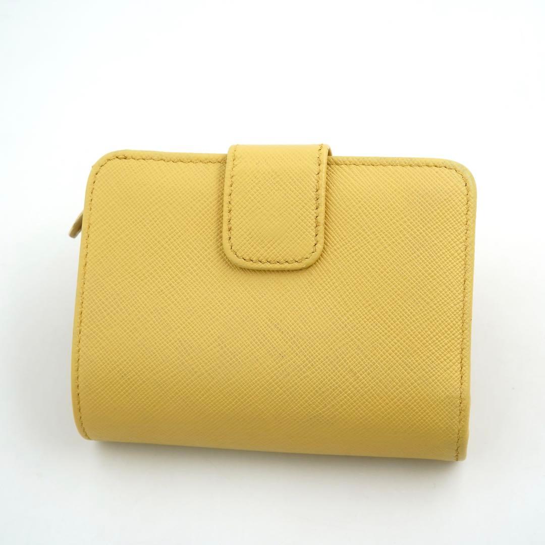 ✨新品未使用✨　PRADA ミニ財布　サフィアーノ　ベルト　L字　アイコン
