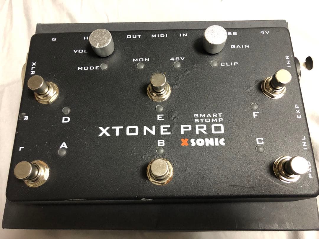 xsonic XTONE PRO オーディオインターフェースmidiスイッチ