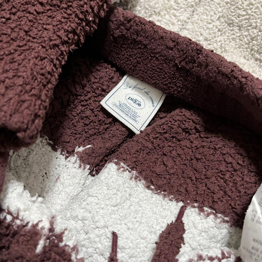 ジェラピケまとめ売りレディースルームウェアホワイトセットアップパーカー