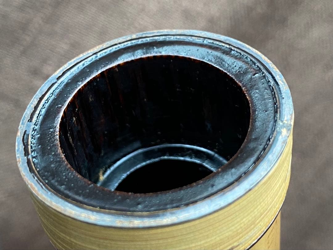 尺八 河野玉水 在銘 銀中継ぎ？ 一尺八寸（約55センチ） 1960年代？