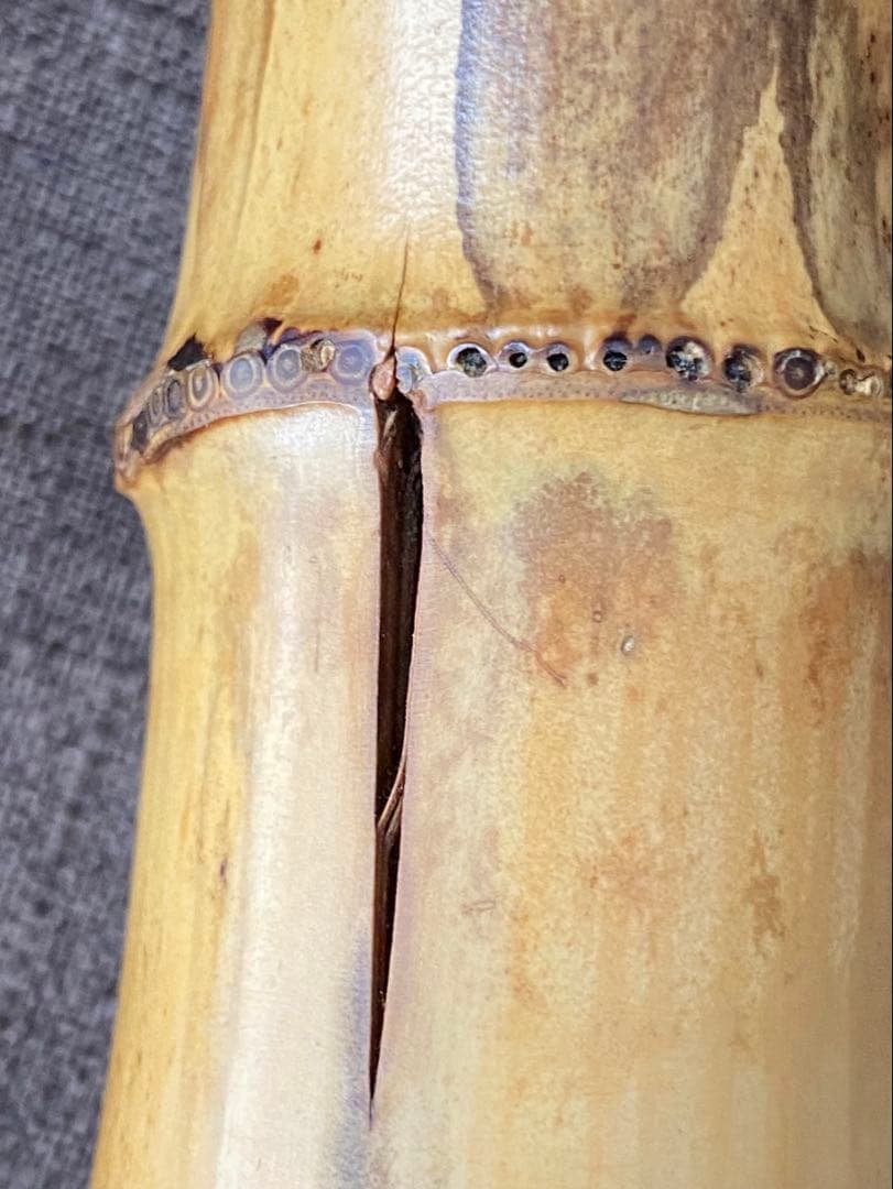 尺八 河野玉水 在銘 銀中継ぎ？ 一尺八寸（約55センチ） 1960年代？