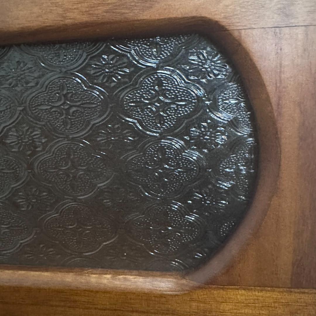 はな　訳あり　アンティーク調　擦りガラス　チェスト　 キャビネット