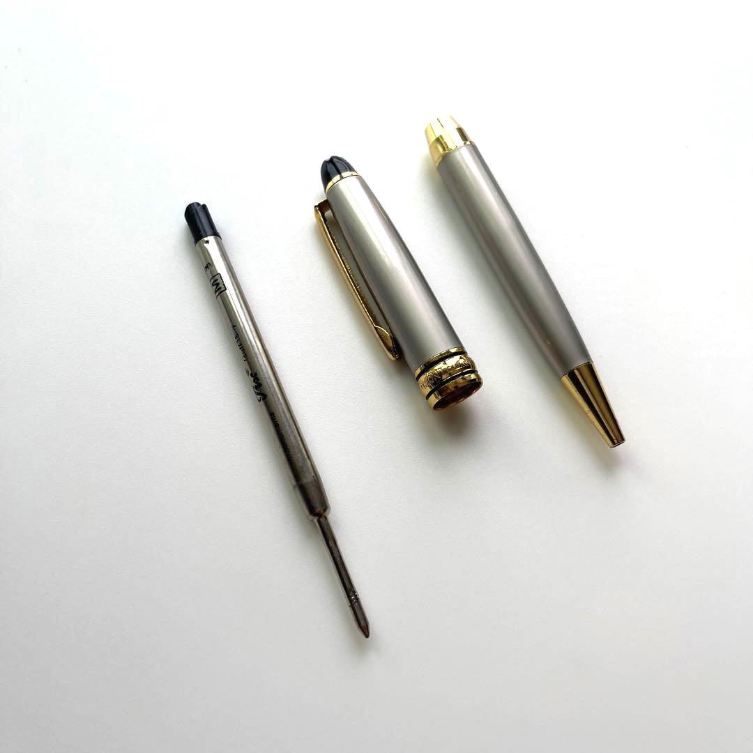 MONTBLANC マイスターシュテック　ボールペン　シルバー×ゴールド
