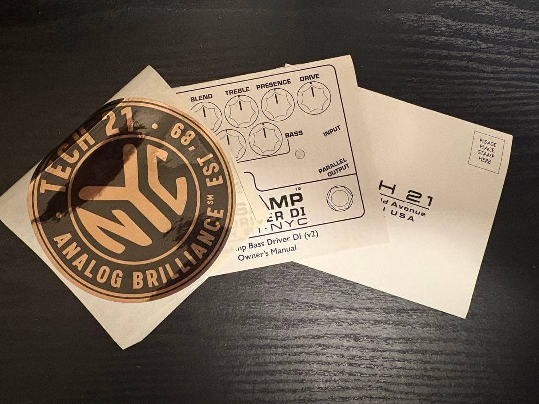 TECH 21 SansAmp Bass D DI 箱あり