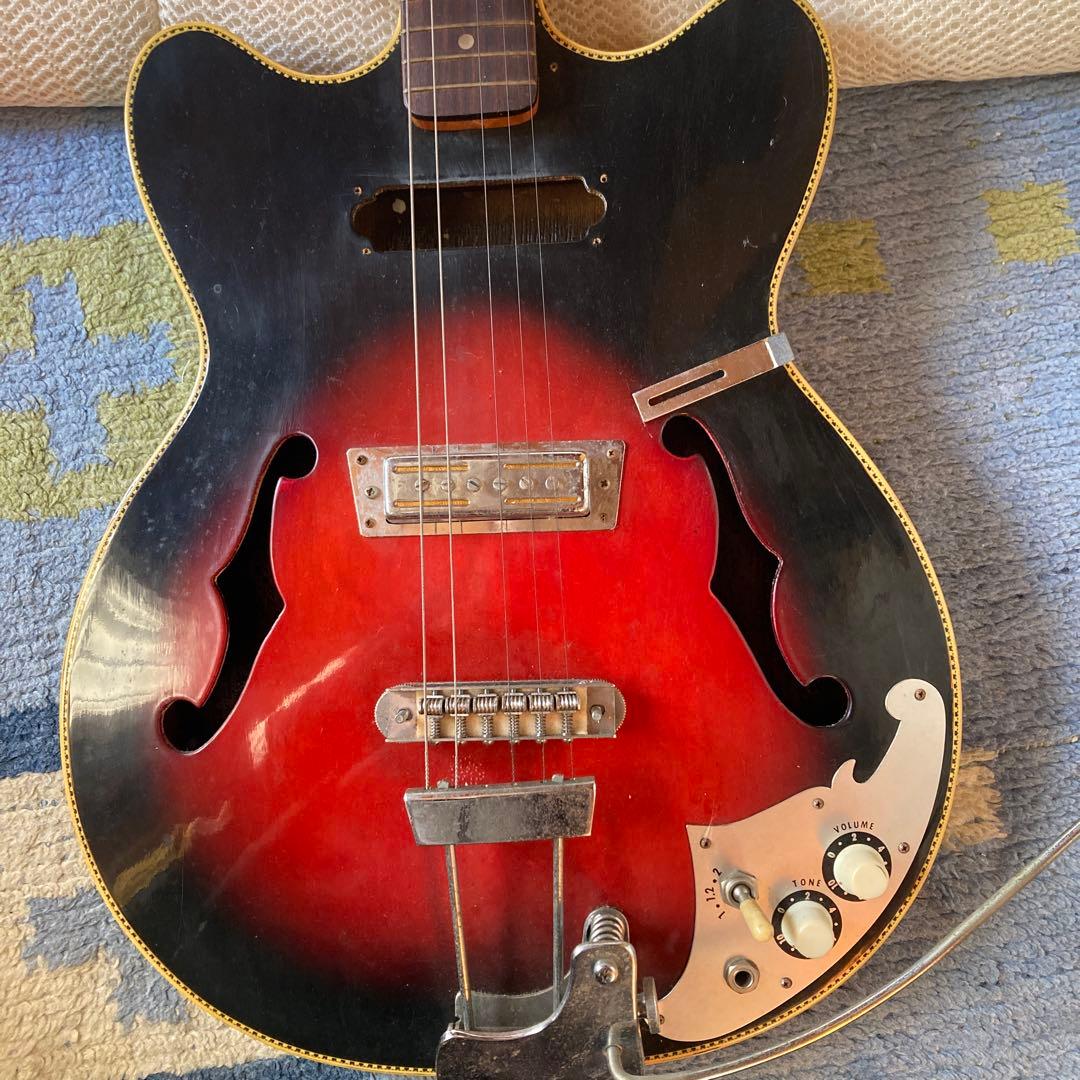 Lake エレキギター レッドグラデーション