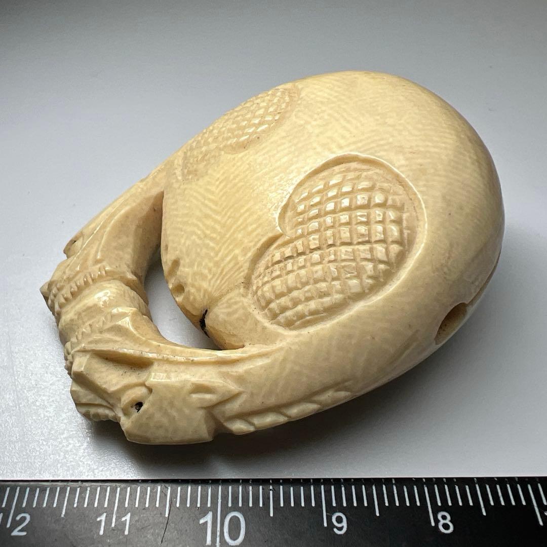 極上木魚根付　45g 東Y8-0109☆2Fタエチ