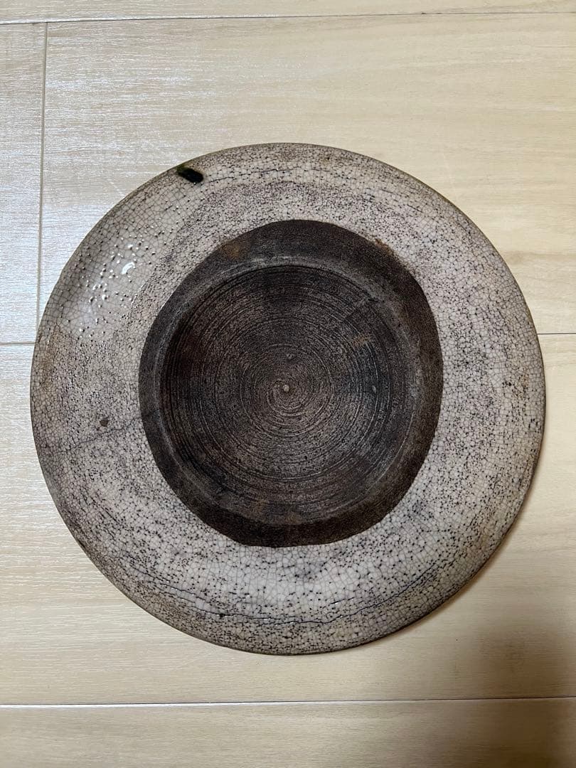 行灯皿 行燈皿 石皿 飾皿 時代物 古瀬戸 江戸 骨董 古美術 古織部 Edo