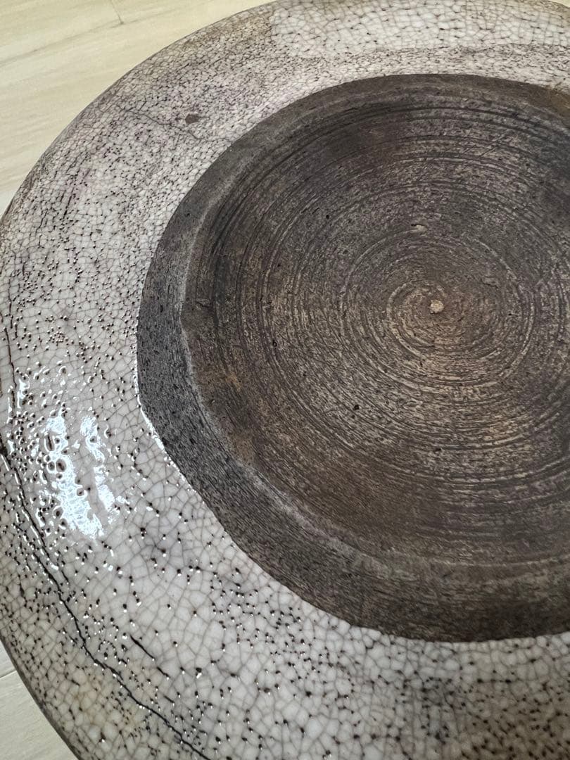 行灯皿 行燈皿 石皿 飾皿 時代物 古瀬戸 江戸 骨董 古美術 古織部 Edo