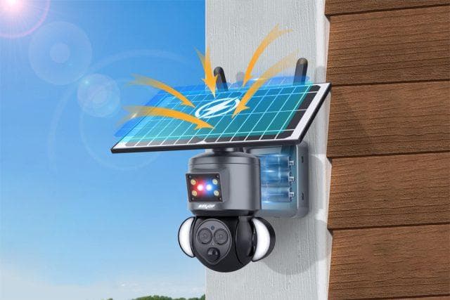 電源不要 60906 防犯ソーラーバッテリーセキュリティカメラ　BDSC-12X