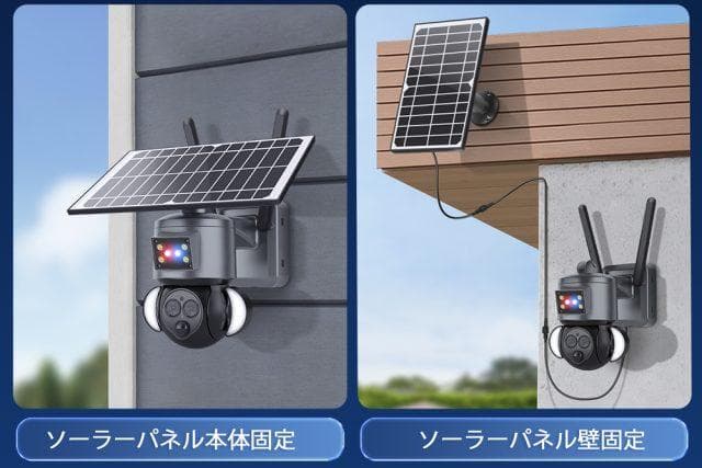 電源不要 60906 防犯ソーラーバッテリーセキュリティカメラ　BDSC-12X