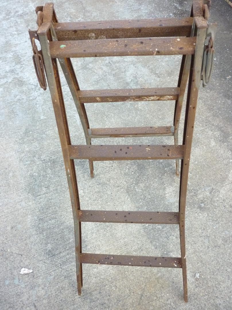 ヴィンテージ アイアン製ラダーA 脚立 インダストリアル 梯子 ディスプレイ台