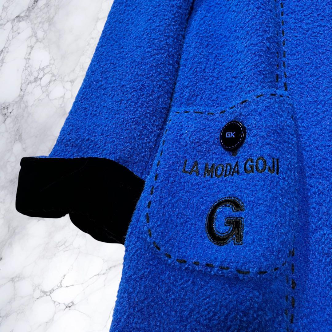 伊太利屋 イタリヤ チェスターコート アルパカ ウール レオパード ボタニカル