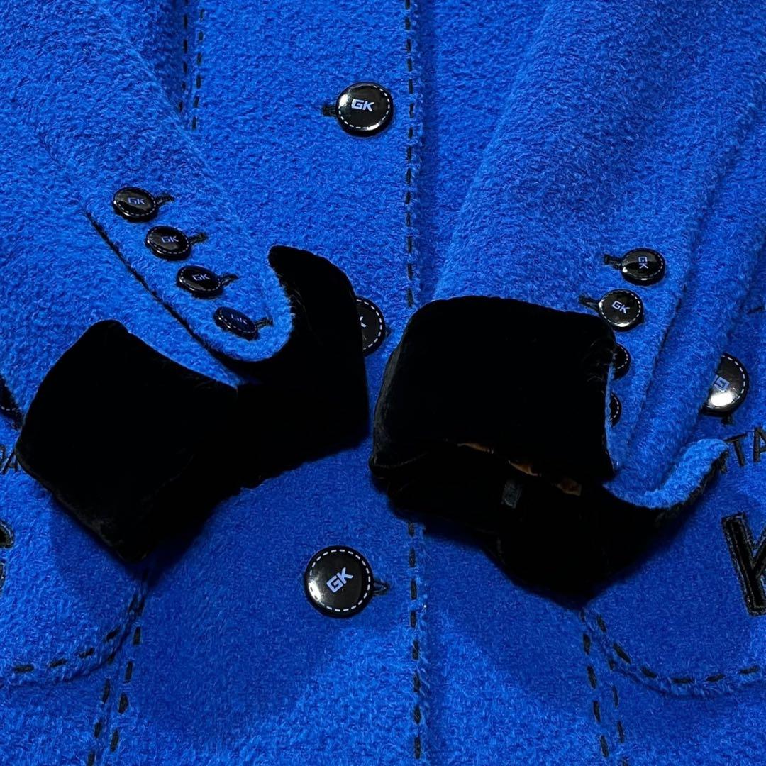 伊太利屋 イタリヤ チェスターコート アルパカ ウール レオパード ボタニカル