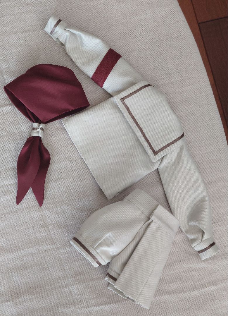 ドール用　衣装(マッシュルーム)　アウトフィット　1/4サイズ　ハンドメイド