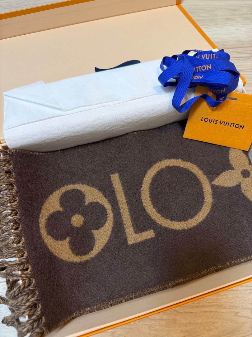 ルイヴィトン モノグラム インフィニティ マフラー カシミヤ