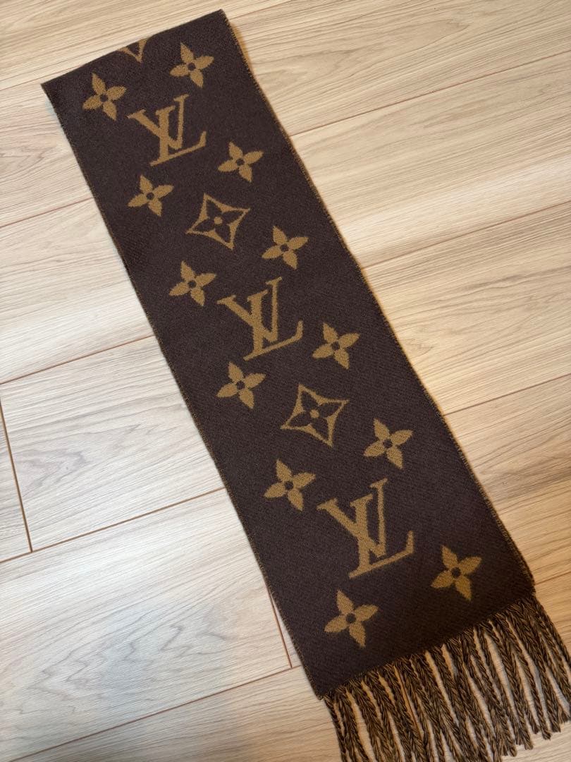 ルイヴィトン モノグラム インフィニティ マフラー カシミヤ