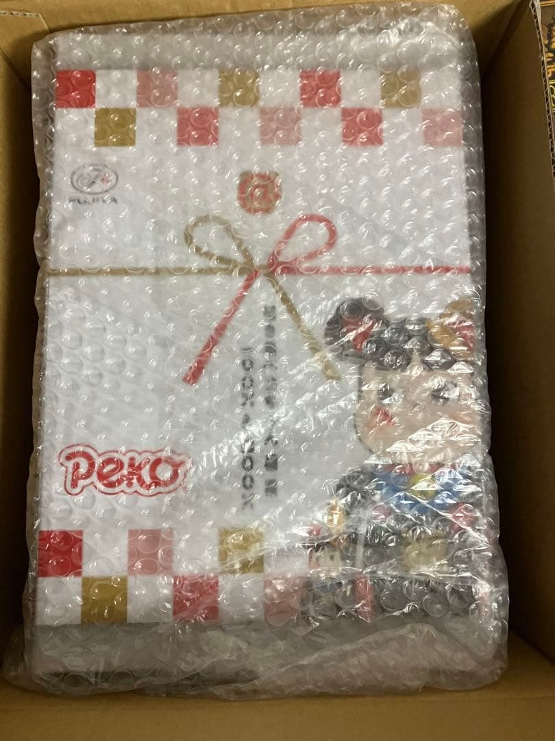 当選品 BE@RBRICK 招き猫 ペコちゃん 福 黒 100% & 400%