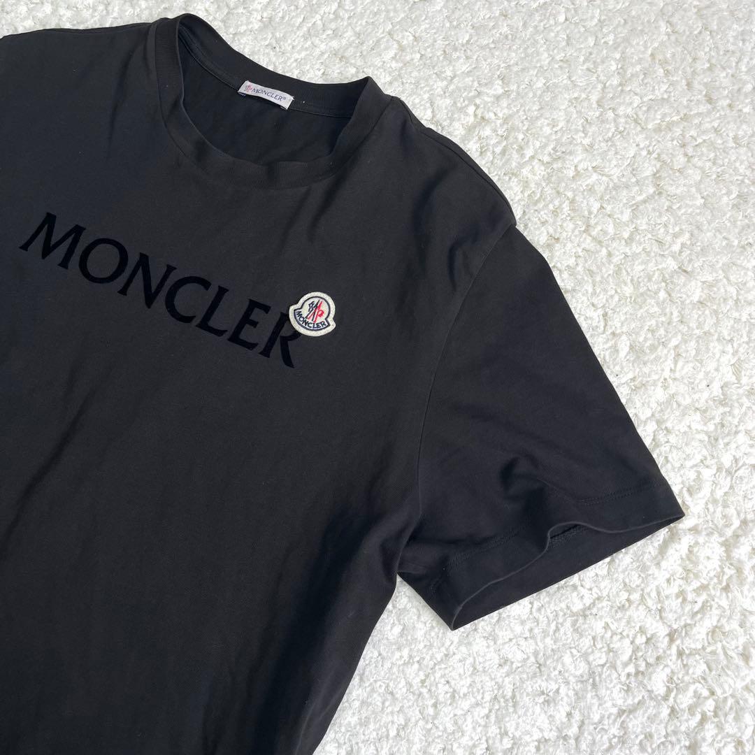 こうだい様‼️XL モンクレール MONCLER ブラック ロゴ Tシャツ
