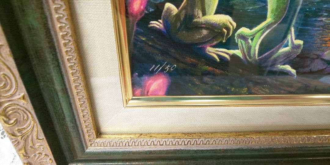 トーマス・キンケード 「プリンセスと魔法のキス」(L) スワロフスキー 共箱有り