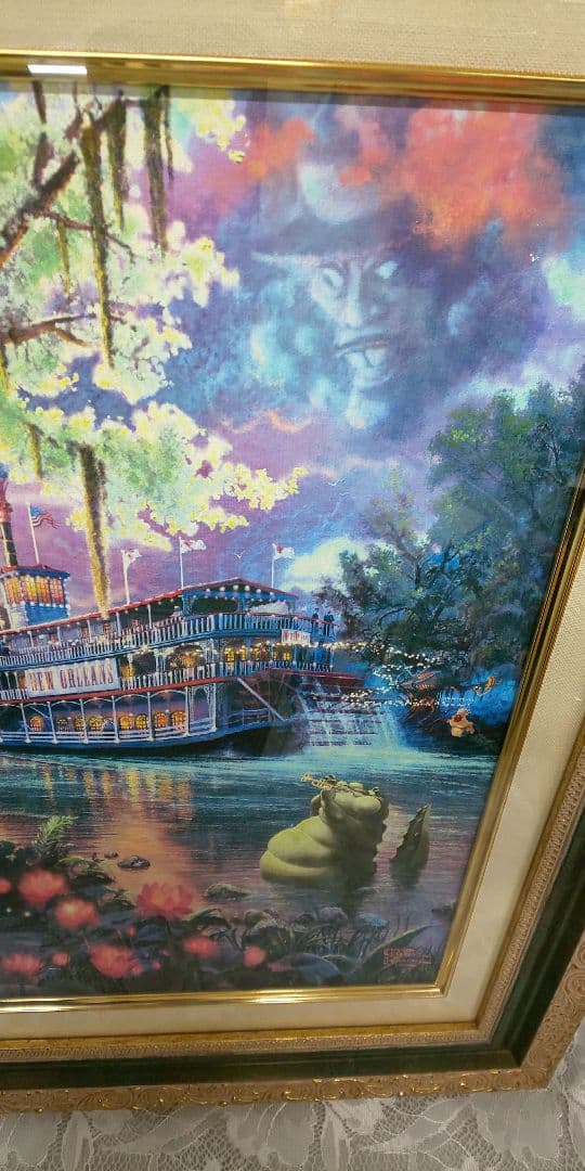 トーマス・キンケード 「プリンセスと魔法のキス」(L) スワロフスキー 共箱有り