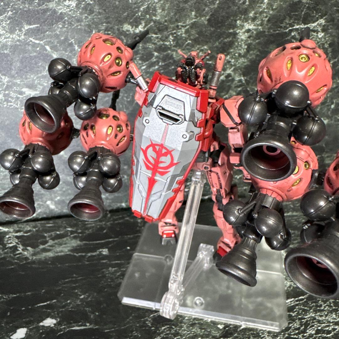 ジークアクス　HG 赤いガンダム　ビット6個装備　塗装完成品　ガンプラ