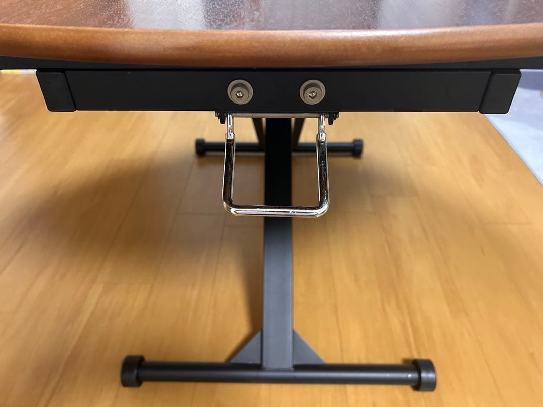 木製円形ダイニングテーブル 折りたたみ式