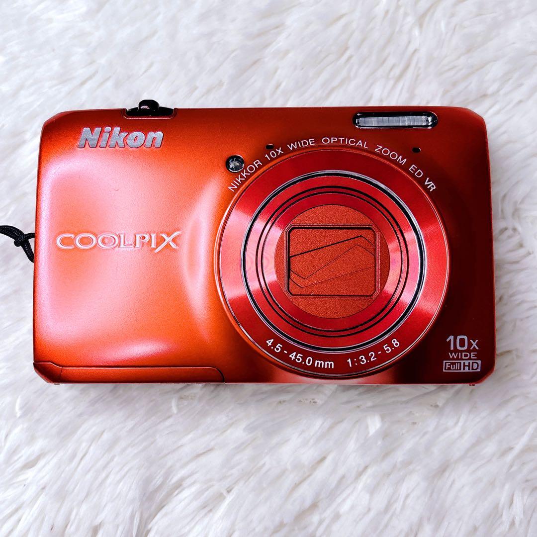 極美品✨NIKON COOLPIX S6300 レッド コンデジ デジカメ 赤