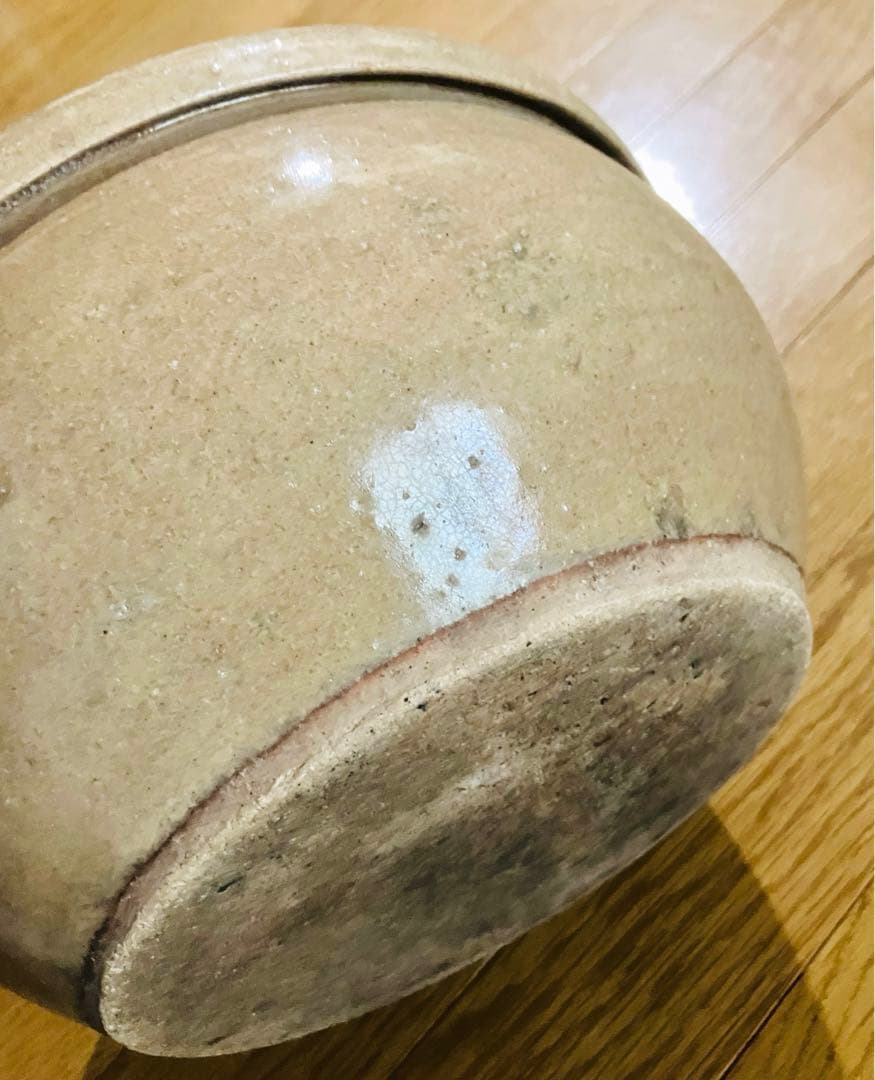 ☆セール☆美濃焼 灰釉 火鉢 大正〜昭和初期頃☆花器や金魚ばちにも