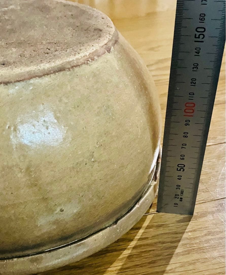 ☆セール☆美濃焼 灰釉 火鉢 大正〜昭和初期頃☆花器や金魚ばちにも