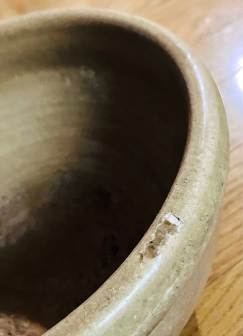 ☆セール☆美濃焼 灰釉 火鉢 大正〜昭和初期頃☆花器や金魚ばちにも