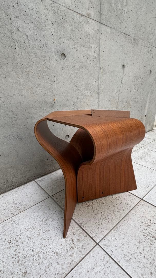 美品　マッシュルームスツール　天童木工