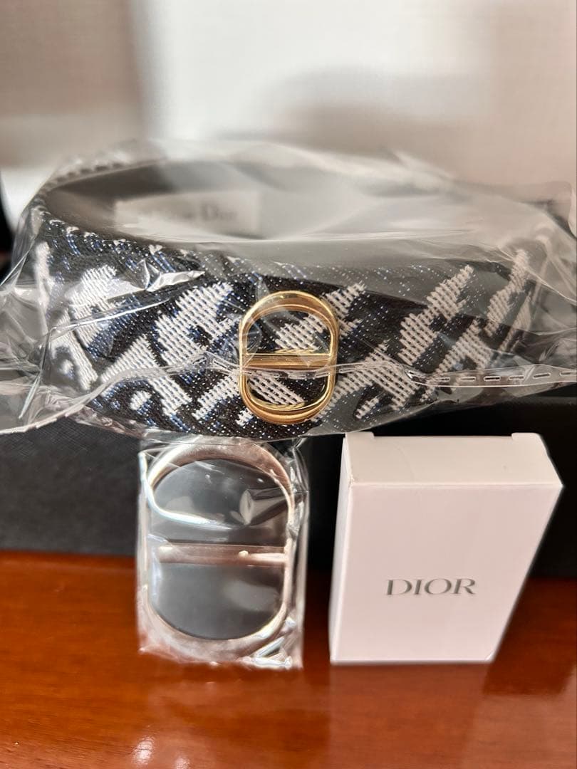 Dior Bandヘッドバンド カチューシャ ヘアバンド ネイビーブルー★一点物