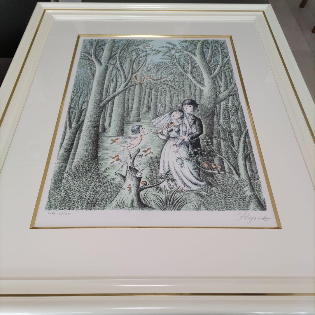 レイモン ペイネ リトグラフ 額装 ☆ 直筆サイン・エディション有り☆ 限定版画