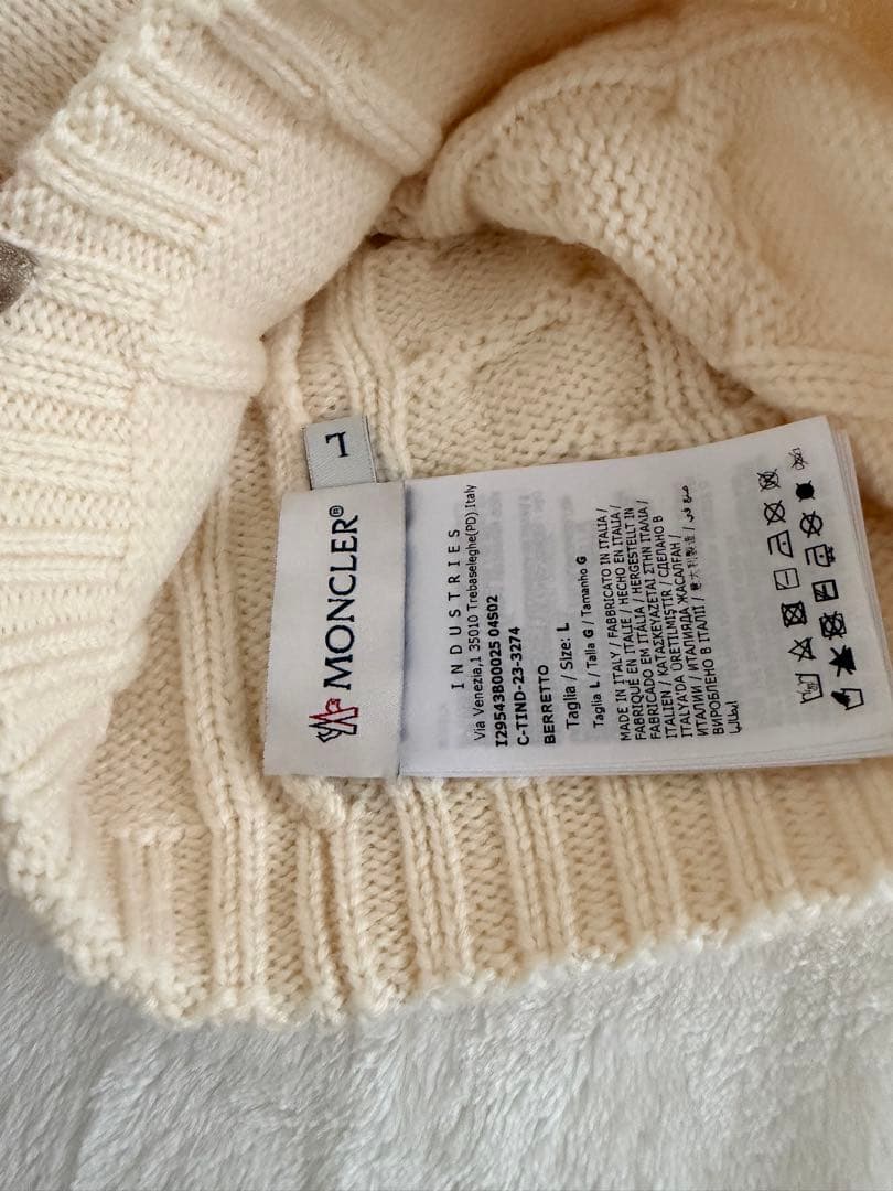 MONCLER ニット帽　キッズLサイズ