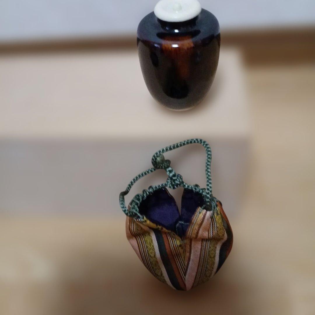 陶六　三ッ入り 茶入 　桐箱入り