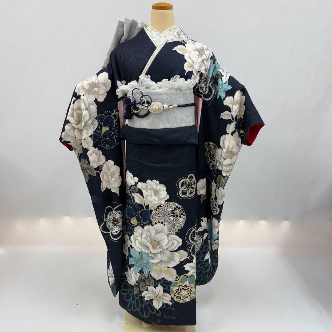 振袖　フルセット　新品　未使用　在庫処分　可愛い　帯　正絹　成人式