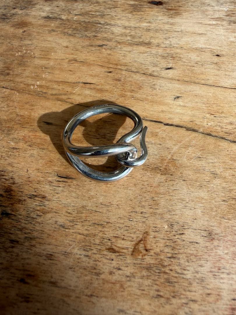 HERMES スカーフリング シルバー