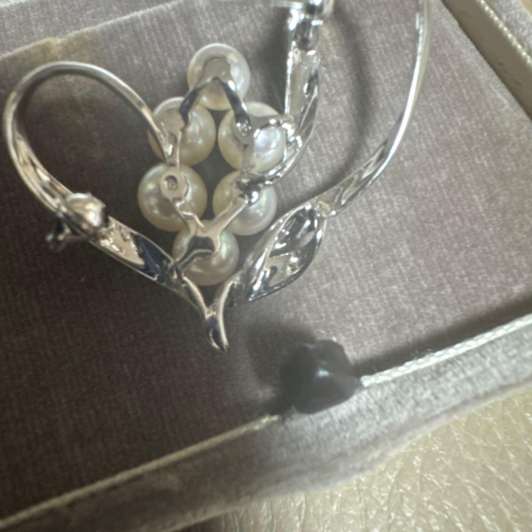 ⬛︎ミキモト⬛︎MIKIMOTO シルバーブローチ パール箱無し