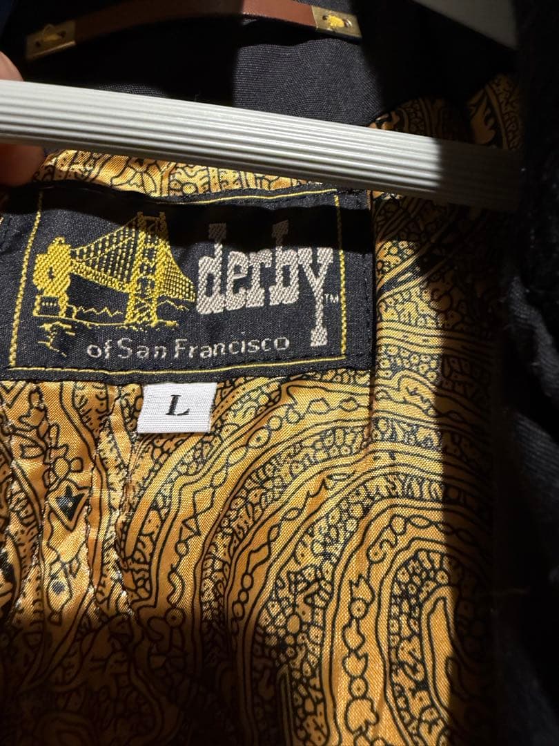 ダービーオブサンフランシスコ ブラック×ゴールド Lジャケット　キムタク着用