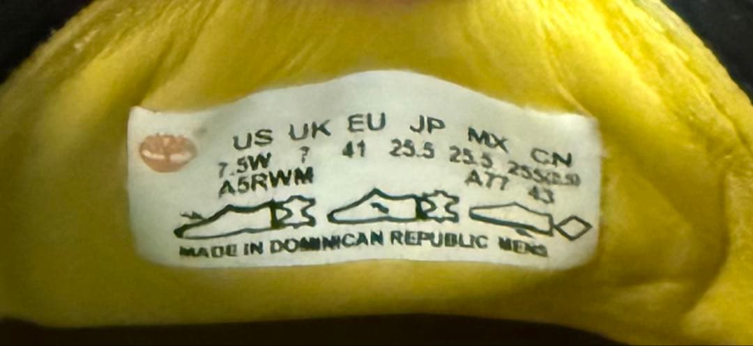 美品 ティンバーランド 3EYE CLASSIC LUG ブラック OVY