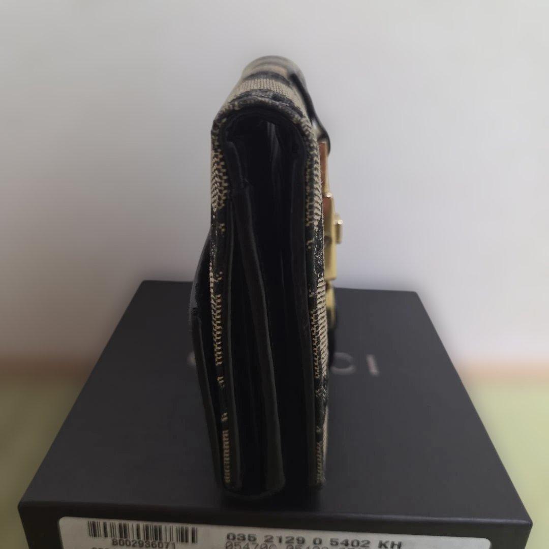 GUCCI グッチ 財布 二つ折 GGキャンバス ジャッキー 美品