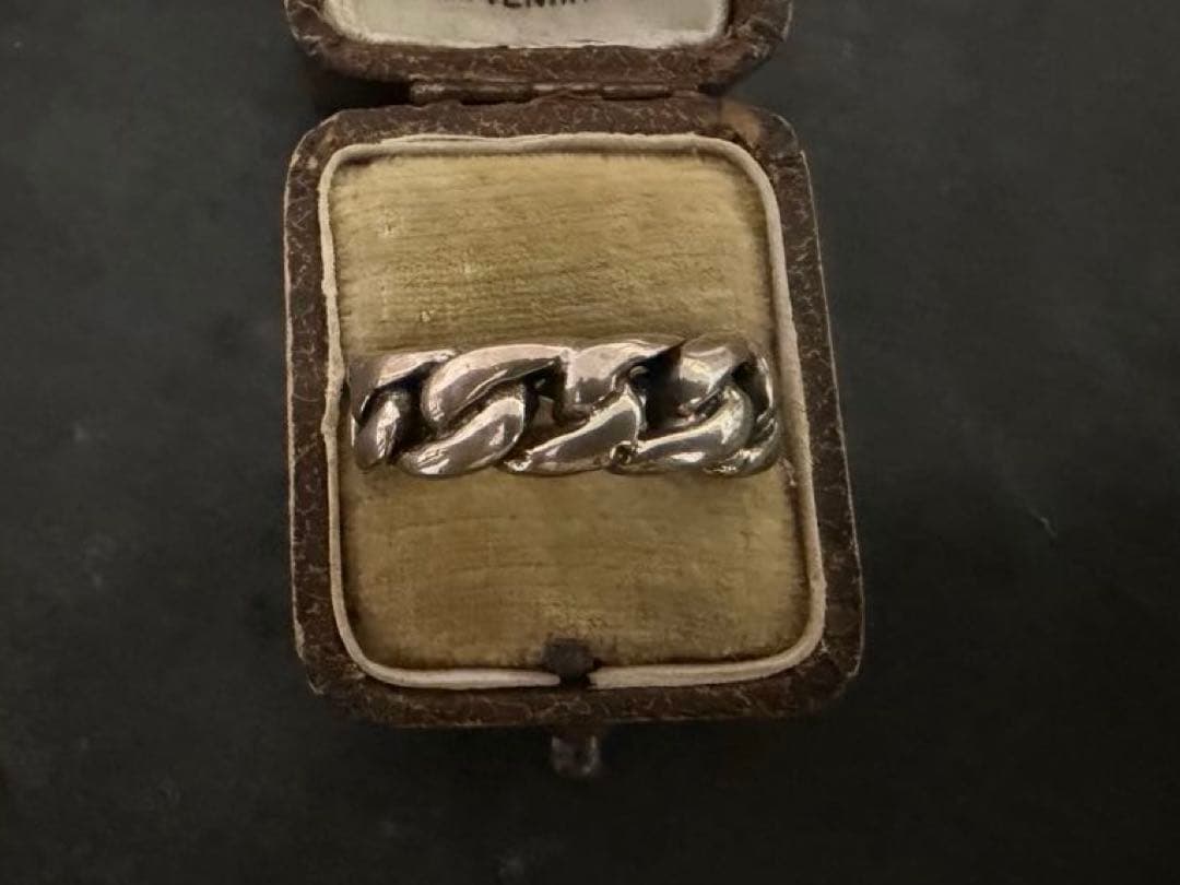 希少　ヴィンテージ　シルバー　925 喜平　チェーン　リング　アンティーク