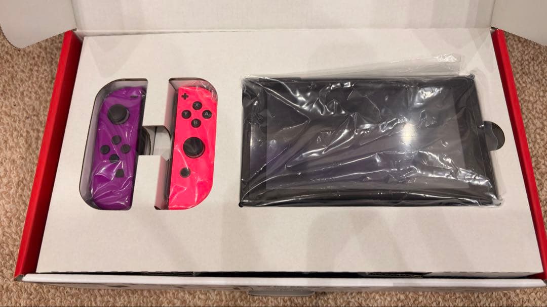 Nintendo Switch 新モデル　本体 ピンクｘパープル