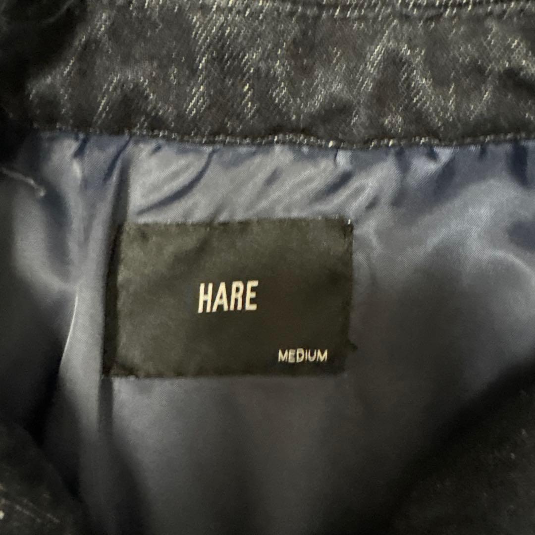 HARE ナカワタファイヤーマンバックルデニムブルゾン